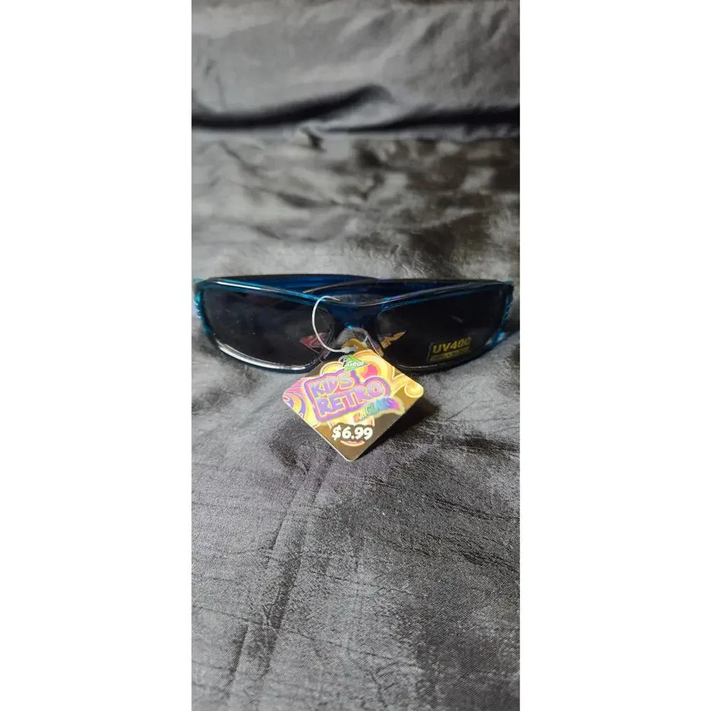 Kids Retro Sunglasses Blue UV400